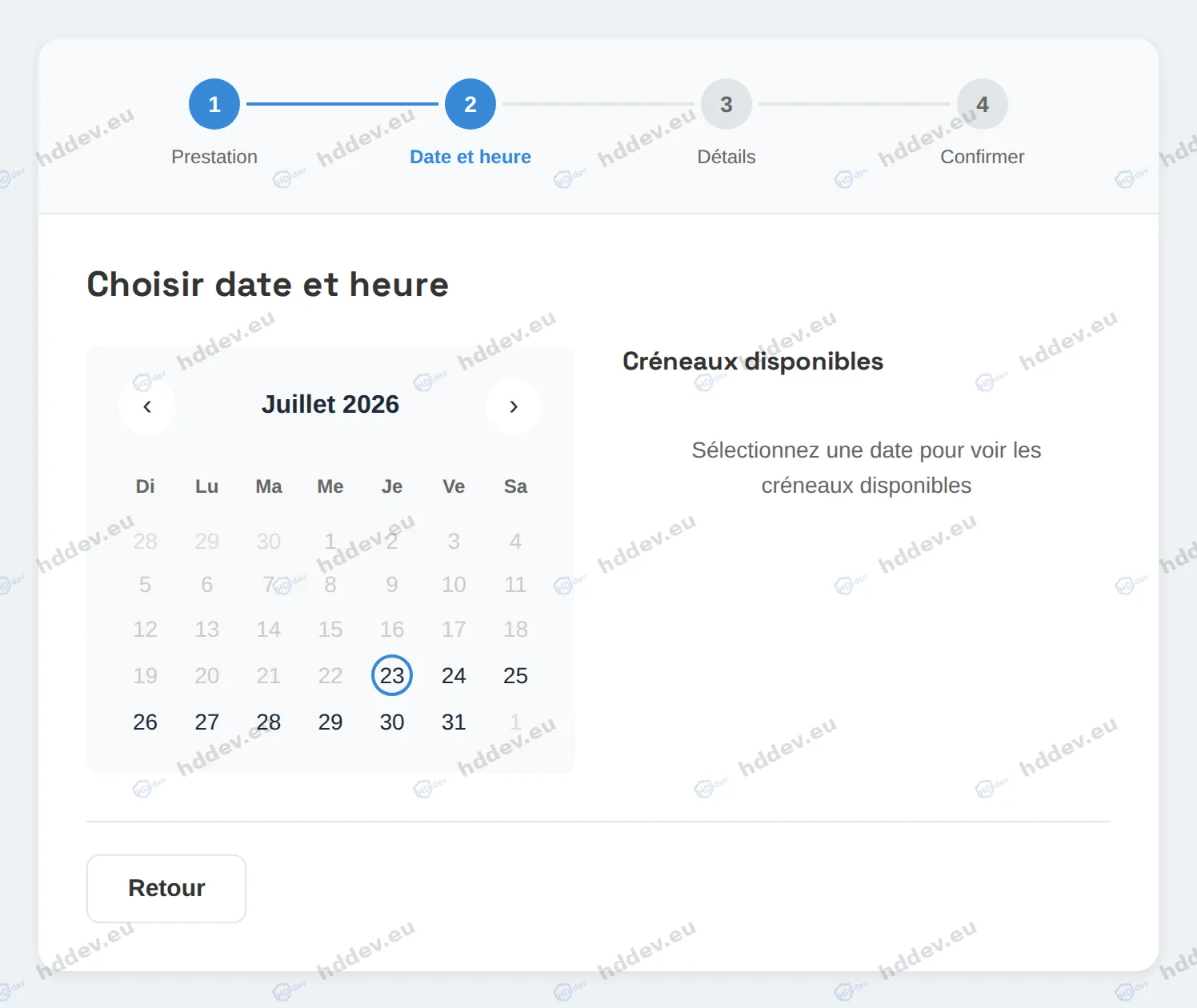 Ils choisissent leur créneau en temps réel