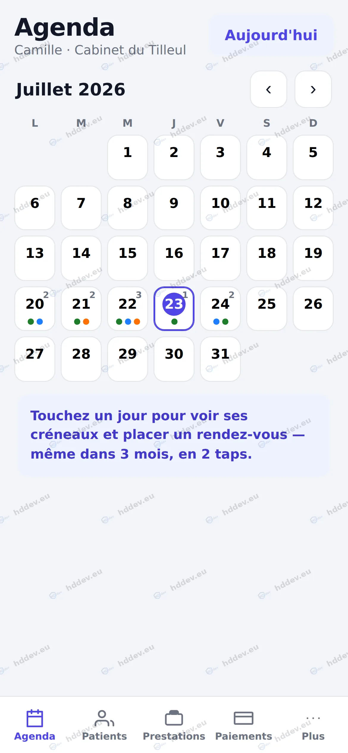 Application mobile â Votre agenda du mois